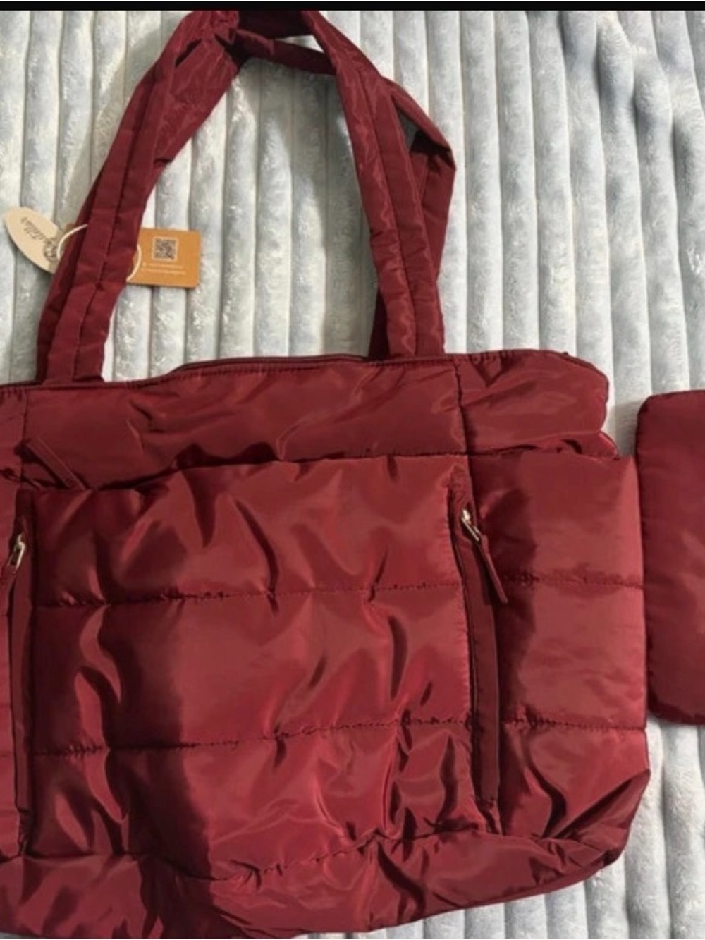 Women’s Burgundy Puffer Coat